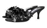 Prada Women's Black Leather Pumps / Heels 1XX353
