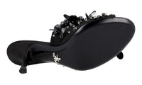 Prada Women's Black Leather Pumps / Heels 1XX353