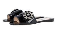 Prada Women's Black Leather Sandals 1XX366