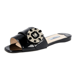 Prada Women's Black Leather Sandals 1XX366