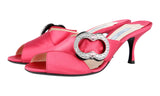 Prada Women's Pink Leather Sandals 1XX370