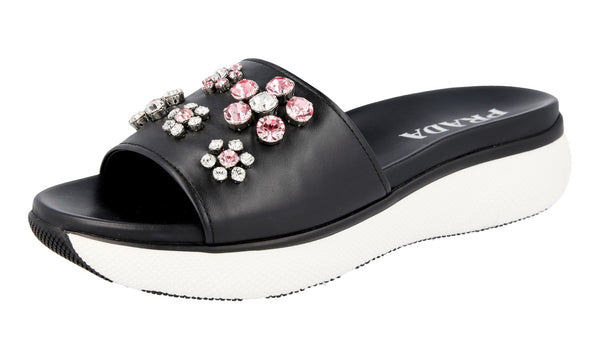 Prada Women's 1XX400 3K1W F004P Leather Sandals