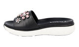 Prada Women's Black Leather Sandals 1XX400