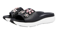 Prada Women's Black Leather Sandals 1XX400