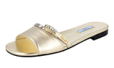 Prada Women's 1XX527 3KGD F0846 High-Quality Saffiano Leather Leather Sandals