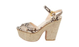Prada Women's Brown Leather Sandals 1XZ134