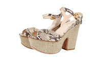 Prada Women's Brown Leather Sandals 1XZ134
