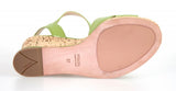 Prada Women's Green High-Quality Saffiano Leather Sandals 1XZ265