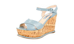 Prada Women's 1XZ265 3D1A F0D30 Saffiano Leather Leather Sandals