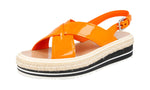 Prada Women's 1XZ413 069 F01BU 030 Leather Sandals
