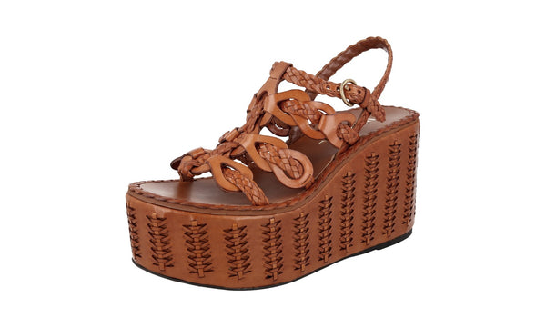 Prada Women's 1XZ737 027 F0046 Leather Sandals