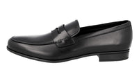 Prada Men's Black Leather Penny Loafer Business Shoes 2D0225