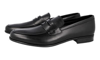 Prada Men's Black Leather Penny Loafer Business Shoes 2D0225