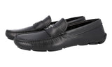 Prada Men's Black Leather Logo Business Shoes 2D2170