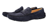 Prada Men's Blue Leather Driving Loafer Loafers 2D2170