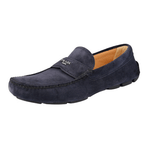 Prada Men's Blue Leather Driving Loafer Loafers 2D2170