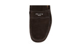Prada Men's Brown Leather Driving Logo Loafer Loafers 2D2170