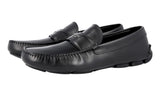 Prada Men's Black Leather Driving Loafers Loafers 2D2170