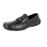 Prada Men's Black Leather Driving Loafers Loafers 2D2170