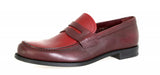 Prada Men's Red welt-sewn Leather Loafers 2DA061