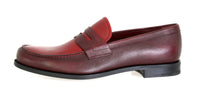 Prada Men's Red welt-sewn Leather Loafers 2DA061