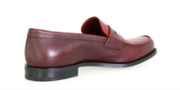 Prada Men's Red welt-sewn Leather Loafers 2DA061