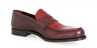 Prada Men's Red welt-sewn Leather Loafers 2DA061