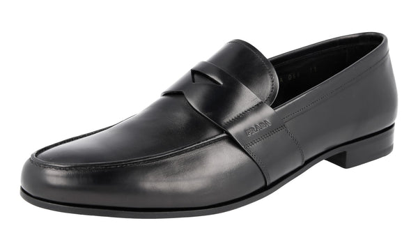 Prada Men's 2DA066 3F33 F0002 Leather Business Shoes