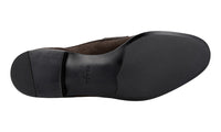 Prada Men's Brown Leather Penny Loafers 2DA119