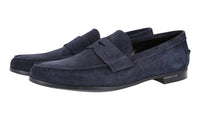 Prada Men's Blue Leather Penny Business Shoes 2DA119