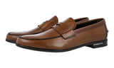 Prada Men's Brown Leather Penny Business Shoes 2DA119