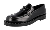 Prada Men's 2DA127 P39 F0002 Brushed Spazzolato Leather Loafers