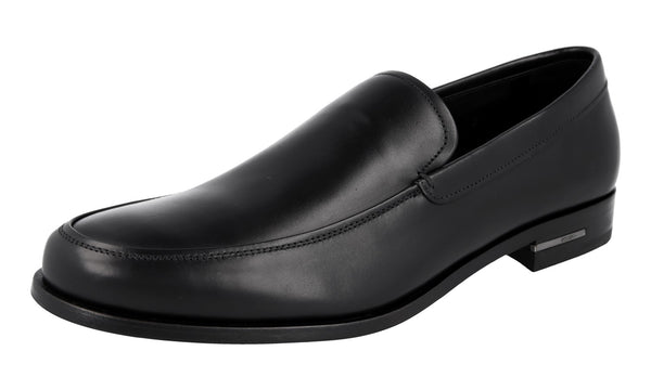 Prada Men's 2DB076 X3O F0002 Leather Loafers