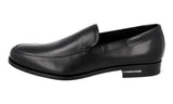 Prada Men's Black Leather Loafers 2DB076