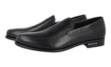 Prada Men's Black Leather Loafers 2DB076