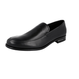 Prada Men's Black Leather Loafers 2DB076