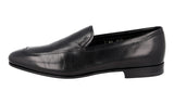 Prada Men's Black Leather Goat Leather Business Shoes 2DB078