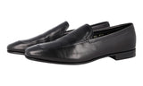 Prada Men's Black Leather Goat Leather Business Shoes 2DB078