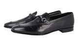 Prada Men's Black welt-sewn Leather Business Shoes 2DB082