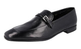Prada Men's 2DB104 3F2X F0002 Leather Loafers
