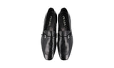 Prada Men's Black Leather Loafers 2DB104