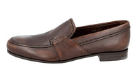 Prada Men's Brown High-Quality Saffiano Leather Loafers 2DB106