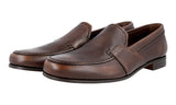 Prada Men's Brown High-Quality Saffiano Leather Loafers 2DB106