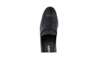 Prada Men's Black High-Quality Saffiano Leather Penny Business Shoes 2DB137