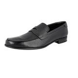 Prada Men's Black Saffiano Leather Penny Business Shoes 2DB137