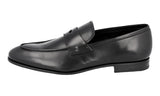 Prada Men's Black Leather Penny Loafer Business Shoes 2DB139