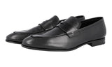 Prada Men's Black Leather Penny Loafer Business Shoes 2DB139