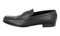 Prada Men's Black High-Quality Saffiano Leather Logo Business Shoes 2DB146