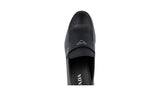 Prada Men's Black Saffiano Leather Logo Business Shoes 2DB146