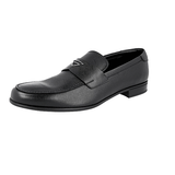 Prada Men's Black Saffiano Leather Logo Business Shoes 2DB146